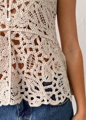 Eden knit top Offwhite Boii Studios 